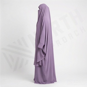 Abaya Ramadan en tissu haut de gamme, faite à la main, vente en gros, robe longue modeste islamique pour femmes musulmanes, fabrication en usine - Product Image 3