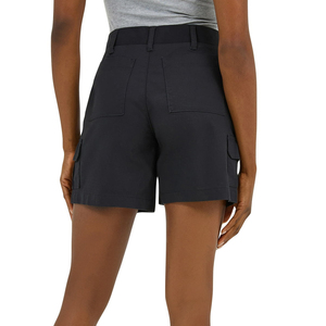 Shorts Cargo de Cintura Alta para Mujer, Color Sólido, con Bolsillos, Cierre de Botones, Estilo Casual, Tejido de Poliéster Transpirable - Product Image 2
