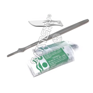 Surgical <b>Scalpel</b> Handle Medical Knife Dental Veterinary ENT Podiatry NEW 4pcs Set Dental Surgical Instruments - Product Image 3