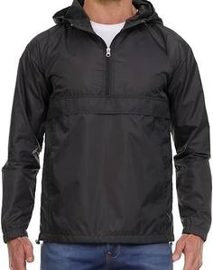 Chaqueta Cortavientos Impermeable Personalizada para Hombre, Chaqueta de Lluvia Ligera de Poliéster, Impermeable, con Logotipo - Product Image 1