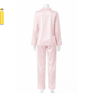 RTS Samavia Conjunto de Pijama de Satén Sexy para Mujer de 2 Piezas, Algodón Suave Transpirable de Secado Rápido, Ropa de Dormir y Descanso de Verano, OEM Logo Personalizado - Product Image 2