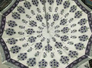 Sombrillas de jardín impresas a mano, parasoles de jardín, sombrillas para exteriores, sombrillas decorativas para bodas, parasoles tribales hechos a mano en India. - Product Image 5