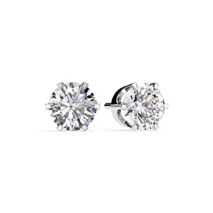 Boucles d'oreilles en moissanite VVS de 2,5 carats, taille ronde, vente directe d'usine REYES, certifiées GRA, en argent sterling 925, bijoux fins pour femmes - Product Image 1