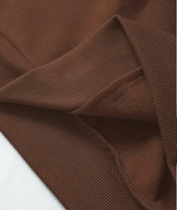 เสื้อสเวตเชิ้ตคอกลมสีน้ำตาลสำหรับผู้หญิง ทรงโอเวอร์ไซส์ ผ้าฝ้ายผสมย้อมสีแบบวินเทจ เป็นมิตรต่อสิ่งแวดล้อม ปักลายรูปหัวใจ แขนยาว - Product Image 6