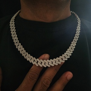Cadena Cubana de 16MM con Diseño Adorable para Joyería Hip Hop, Plata de Ley 925 con Diamante Cultivado en Laboratorio, Regalo Unisex para Todos los Amantes de la Cultura Cubana - Product Image 3