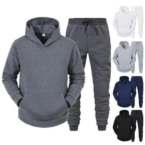 Conjunto Deportivo de 2 Piezas para Hombre, Corte Ajustado, Estampado, Algodón y Poliéster, Sudadera para Correr, Otoño, Ropa Personalizada - Product Image 5