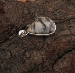 Joyería Artesanal de Plata de Ley 925 con Baño de Platino, Piedra Preciosa de Jaspe Vintage, Diseño Geométrico Simple, Joyería Curativa, Idea de Regalo Unisex - Product Image 5