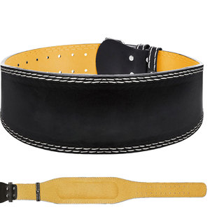 Genuine Leather High Quality Gym Weightlifting Belt Heavy Weight Lifting Lift Adult Waist Weight Lifting Belt - Product Image 1