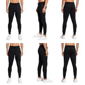 Pantalones Jogger Casuales para Hombre de Lujo con Diseño de Cristales y Pedrería, 100% Algodón, Estilo Deportivo Premium - Product Image 2