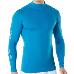 Custom Sublimated Full Sleeve Breathable Eco-Friendly Spandex/Polyester 120g MMA BJJ <b>Compression</b> Rash Guard <b>Shirt</b> Front Unisex - Product Image 1