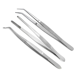 Pince à pansements manuelle réutilisable en argent de qualité professionnelle, type forceps à pouce - Product Image 5