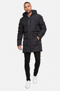 New Wholesale Custom Logo Adjustable Hooded With Zipper Puffer Men's Jacket Quilted Puffer Jacket Extreme <b>Warm</b> In Winter - Product Image 1