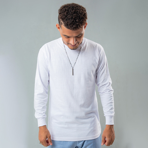 เสื้อสเวตเชิ้ตแขนยาวคอกลมสีดำสำหรับผู้ชาย ผ้าฝ้าย 100% ทรงปกติ ผ้าถักเนื้อแน่น สวมใส่สบายๆ สำหรับฤดูใบไม้ร่วง - Product Image 4