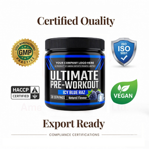 Poudre de pré-entraînement à la bêta-alanine, stimulant énergétique et améliorant les performances sportives, sans sucre, étiquette privée personnalisée - Product Image 5