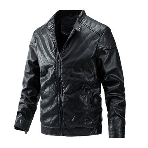 Veste en cuir imperméable pour homme, nouvelle veste en cuir élégante pour l'hiver - Product Image 1
