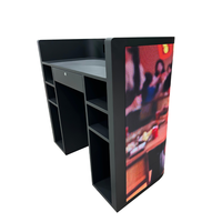 Plataforma de Escenario Mini con Pantalla LED P2 DJ, Gabinete Metálico GOB, Soporte de Piso Portátil, HDR10+, Pantalla Publicitaria para Espectáculos en Vivo
