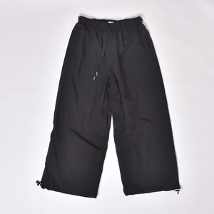 Pantalon de ski noir pour homme avec cordon de serrage, respirant, en polyester, pour snowboard, coupe large - Product Image 1