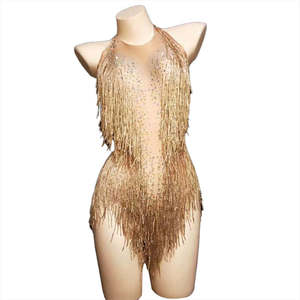 Costume de danse à paillettes pour hommes, respirant, deux pièces, pour performance de danse de salon, scène, discothèque, couleur personnalisée - Product Image 1