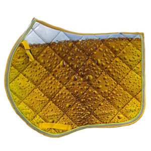 แผ่นรองอานม้าแบบเดรสสาจ ผ้าซาตินคอตตอนคุณภาพสูง ขนาดสั่งทำได้ เป็นมิตรกับสิ่งแวดล้อม ลายพิมพ์แบบซับลิเมชั่น สไตล์กระโดดคลาสสิก ซับในผ้าฟลีซ ขายส่ง - Product Image 1