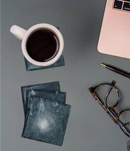 Natural Marble Modern Luxury Eco-Friendly <b>Coaster</b> Set Premium <b>Heat</b> Resistant Drink <b>Coasters</b> for Coffee Wine Dining Table Home - Product Image 4