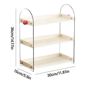 Grande Organizzatore per Trucchi in Acrilico a 3 Livelli, Scaffale Portaoggetti - Product Image 1