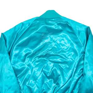 Men's Silk Winter Jacket with <b>Covered</b> <b>Button</b> Closure Stand Collar Front Logo Soft Fabric for Casual Daily Wear - Product Image 5