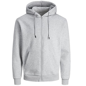 Sudadera con capucha para hombre, de color sólido, estilo casual, corte regular, con cremallera, diseño personalizado, de alta calidad, para venta en línea. - Product Image 1