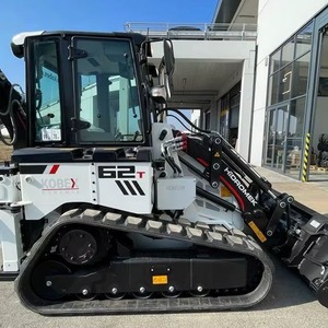 รถแบคโฮล้อเดอร์ขนาดเล็ก Hidromek HMK 62T รุ่นใหม่ ปี 2023 ขับเคลื่อน 4 ล้อ กำลัง 60 แรงม้า รถตักล้อยางแบบสกิดสเตียร์ รถแทรกเตอร์ตีนตะขาบ 15 ตัน เครื่องยนต์ Kubota ลดราคา - Product Image 1