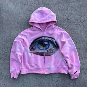 Sudadera con Capucha Oversize Nesta Sports, Corte y Confección Personalizados, Lavado Ácido, 500GSM, Estilo Desgastado y Corto - Product Image 1