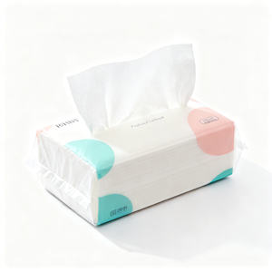 Caja de pañuelos faciales OEM personalizada, pañuelos desechables suaves, limpios y duraderos para habitaciones de hotel, oficinas y áreas de espera. - Product Image 1