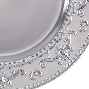 Assiettes de présentation élégantes 100 pièces en acier inoxydable écologique, vaisselle décorative moderne de qualité supérieure pour mariage et réception - Product Image 6