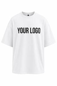 Camiseta Blanca Extra Grande para Hombre, con Logotipo Personalizado Estampado en la Parte Delantera, Cuello Redondo, Manga Corta, Estilo Casual, 100% Algodón con Spandex, 220g - Product Image 4