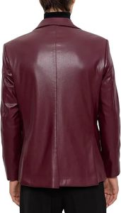 Wholesale Custom Genuine Men's Leather Jacket New Stylish Leather Jacket for Men Cabinet's Loose Fit Pocket Decorated Coat - Product Image 3