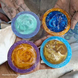 ที่รองแก้วทำจากเรซินสินค้ามาใหม่ถาดรองแก้วทำจากเรซินดีไซน์หรูหราสวยงามของตกแต่งโต๊ะในห้องครัว - Product Image 1