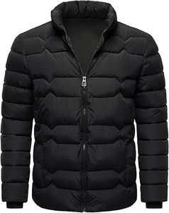 Chaqueta Bomber Acolchada de Invierno para Hombre, con Logotipo Personalizado, Talla Grande, Relleno de Fibra de Poliéster, Larga y Delgada, Nueva Llegada - Product Image 2