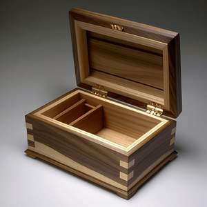 Caja de madera hecha a mano para almacenamiento y organización en el hogar - Product Image 6