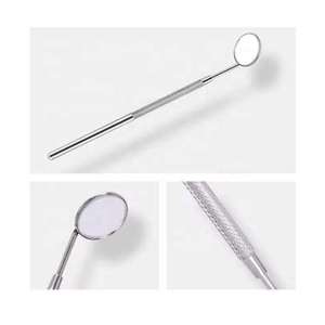 Set 5pcs Manual Stainless Steel Dental Care Tools Pick Dentist Oral Examination Kit Mirror Handle/Probe Tweezers Cleaning - Product Image 4