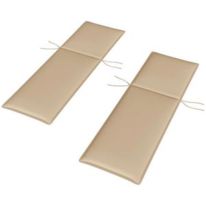 Set di 2 Cuscini Beige per Sdraio da Esterno, Facilmente Pieghevoli, Solo Cuscini per Sedie da Giardino - Product Image 5