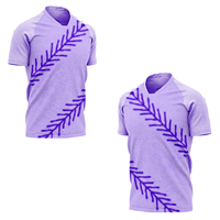 Maillots de football imprimés en gros 100 % polyester à manches courtes, séchage rapide, respirants, antibactériens, couleurs et logo personnalisables