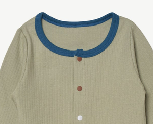 JALBEBE Set Unisex per Neonati a Costine Tinta Unita per Tutte le Stagioni, 2 Pezzi, Manica Lunga, 95% Cotone Poliestere, Top e Pantaloni, Abbigliamento da Casa - Product Image 6