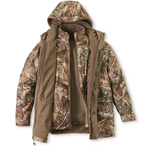 GRACE SIGN GS-HW Men <b>Women</b> Waterproof Full-Sleeve Soft Shell Hunting Jacket for Winter Outdoor Hunting Top Breathable <b>Thermal</b> - Product Image 2