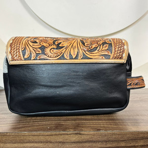 กระเป๋าเครื่องแป้งสำหรับผู้หญิงหนังวัวสำหรับเดินทางกระเป๋าเครื่องสำอางกระเป๋าเครื่องสำอาง - Product Image 5