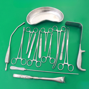 Ensemble d'instruments chirurgicaux pour césarienne de 54 pièces de qualité supérieure pour la chirurgie obstétricale et gynécologique, autoclavables, en acier inoxydable, outils approuvés CE - Product Image 2