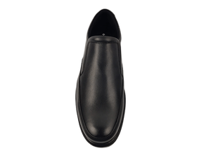 Chaussures pour hommes en dentelle synthétique noire respirante, à enfiler, bout rond, toutes saisons, confortables, style tendance, semelle intermédiaire en EVA, semelle extérieure en caoutchouc - Product Image 1