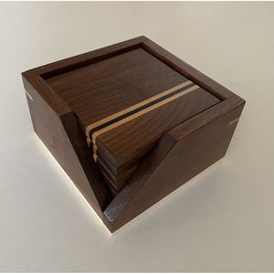 Modern Eco-Friendly Resin Wooden Coasters Mats & <b>Pads</b> for Contemporary Homes - Product Image 1