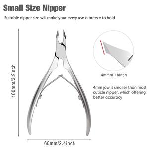 <b>Cuticle</b> Nipper Professional Nail Care Tool Stainless Steel Precision <b>Trimmer</b> for Manicure Pedicure - Product Image 2