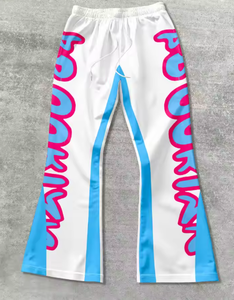 Flared <b>Pants</b> Men Loose 3D Print Trousers Casual Sweatpants Mid Waist Sporty Female Clothes Streetwear Hip Hop Vintage <b>Pants</b> - Product Image 4