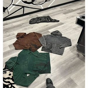 Sudaderas con capucha SDL para hombre, estampadas en rosa, 450 g, con doble aplicación de pedrería, sudaderas SDL con logotipo personalizado, abrigo de invierno para hombre, OEM, sudadera con capucha SDL - Product Image 6