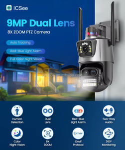 <span class=keywords><strong>กล้อง</strong></span><span class=keywords><strong>วงจรปิด</strong></span>ภายนอกอาคาร 9MP สามเลนส์ WiFi PTZ ซูมออปติคอล 8 เท่า ICSEE ระบบรักษาความปลอดภัยอัจฉริยะ ติดตามอัตโนมัติ เสียงสองทาง มองเห็นในเวลากลางคืน มาตรฐาน IP66 - Product Image 2