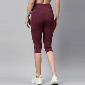 Leggings Capri de Cintura Alta para Mujer, Talla Grande, Elásticos, Pantalones Cortos Casuales para Entrenamiento, Yoga, Running, Fitness, Cómodos para Uso Diario - Product Image 6